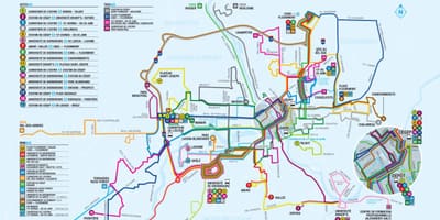 Mapa de Quebec autobús