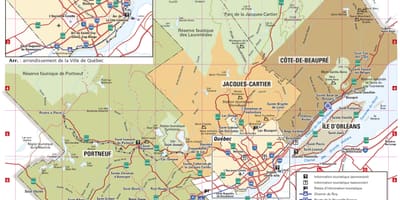 Mapa de Quebec centro